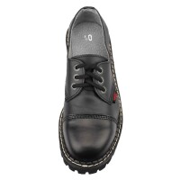 Angry Itch 03-Hole Shoes Black Leather