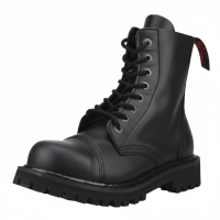 Angry Itch 08-Hole Boots Black Leather