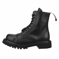 Angry Itch 08-Hole Boots Black Leather