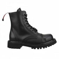 Angry Itch 08-Loch Leder Stiefel Schwarz