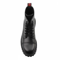 Angry Itch 08-Loch Leder Stiefel Schwarz