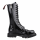 Angry Itch 14-Loch Lackleder Stiefel Schwarz