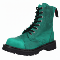 Angry Itch 08-Loch Leder Stiefel Vintage Emerald