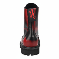 Angry Itch 08-Hole Boots Red Rub-Off Leather