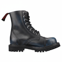 Angry Itch 08-Hole Boots Blue Rub-Off Leather