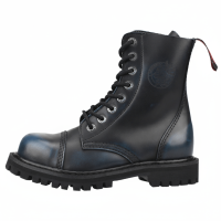 Angry Itch 08-Loch Stiefel Blue Rub-Off Leder