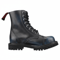 Angry Itch 08-Hole Boots Blue Rub-Off Leather