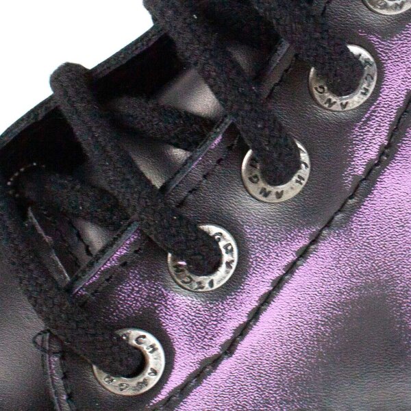 Angry Itch 08-Hole Boots Violet Rub-Off Leather