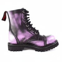 Angry Itch 08-Hole Boots Violet Rub-Off Leather