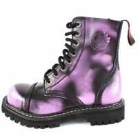 Angry Itch 08-Hole Boots Violet Rub-Off Leather