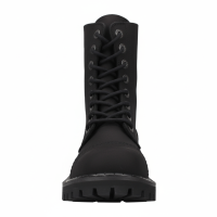 Angry Itch 08-Loch Leder Stiefel Vintage Schwarz
