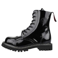 Angry Itch 08-Hole Boots Black Patent Leather