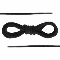 Black Cotton Laces 350cm (20-Hole)